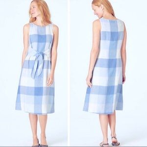 J. Jill | Plaid Sleeveless Midi Dress